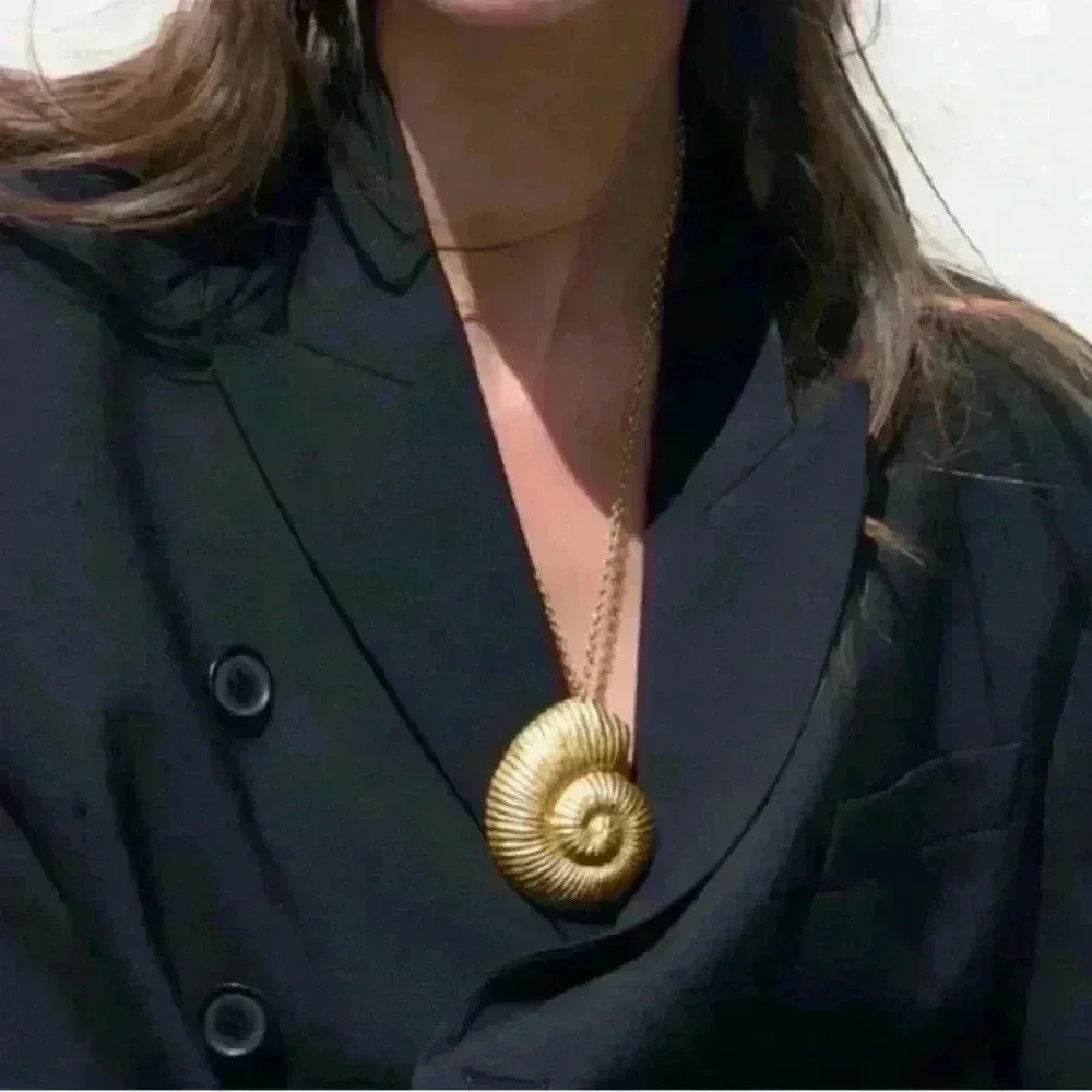 Zara Gold Shell Necklace